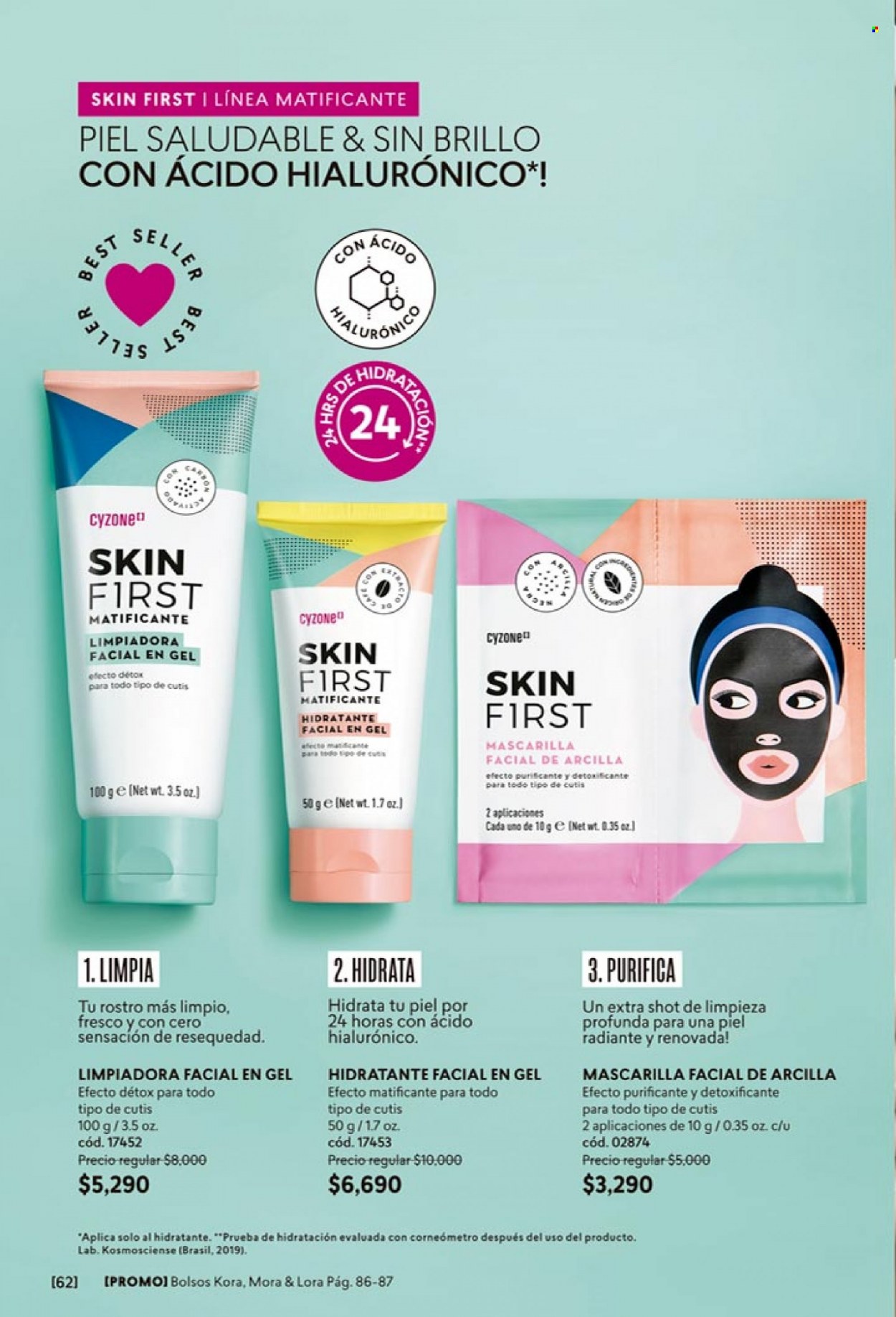 Catálogo Cyzone - Ventas - limpiadora facial, máscara facial, máscara, bolso. Página 62.