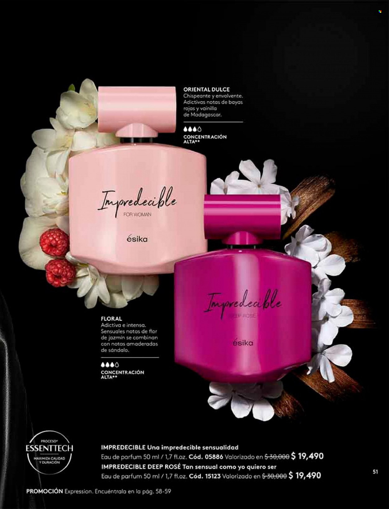 Catálogo Ésika - Ventas - perfume. Página 51.