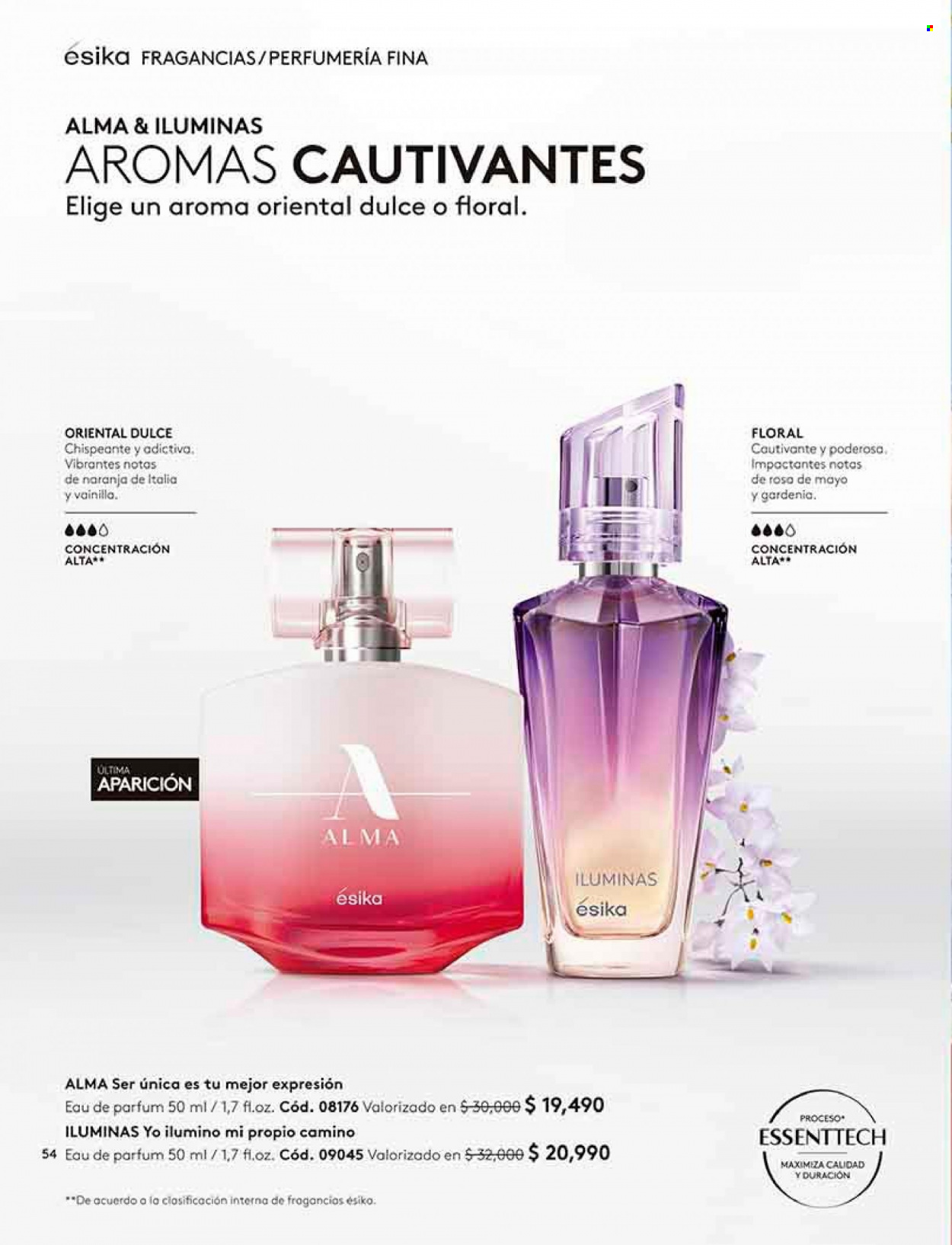 Catálogo Ésika - Ventas - perfume. Página 54.