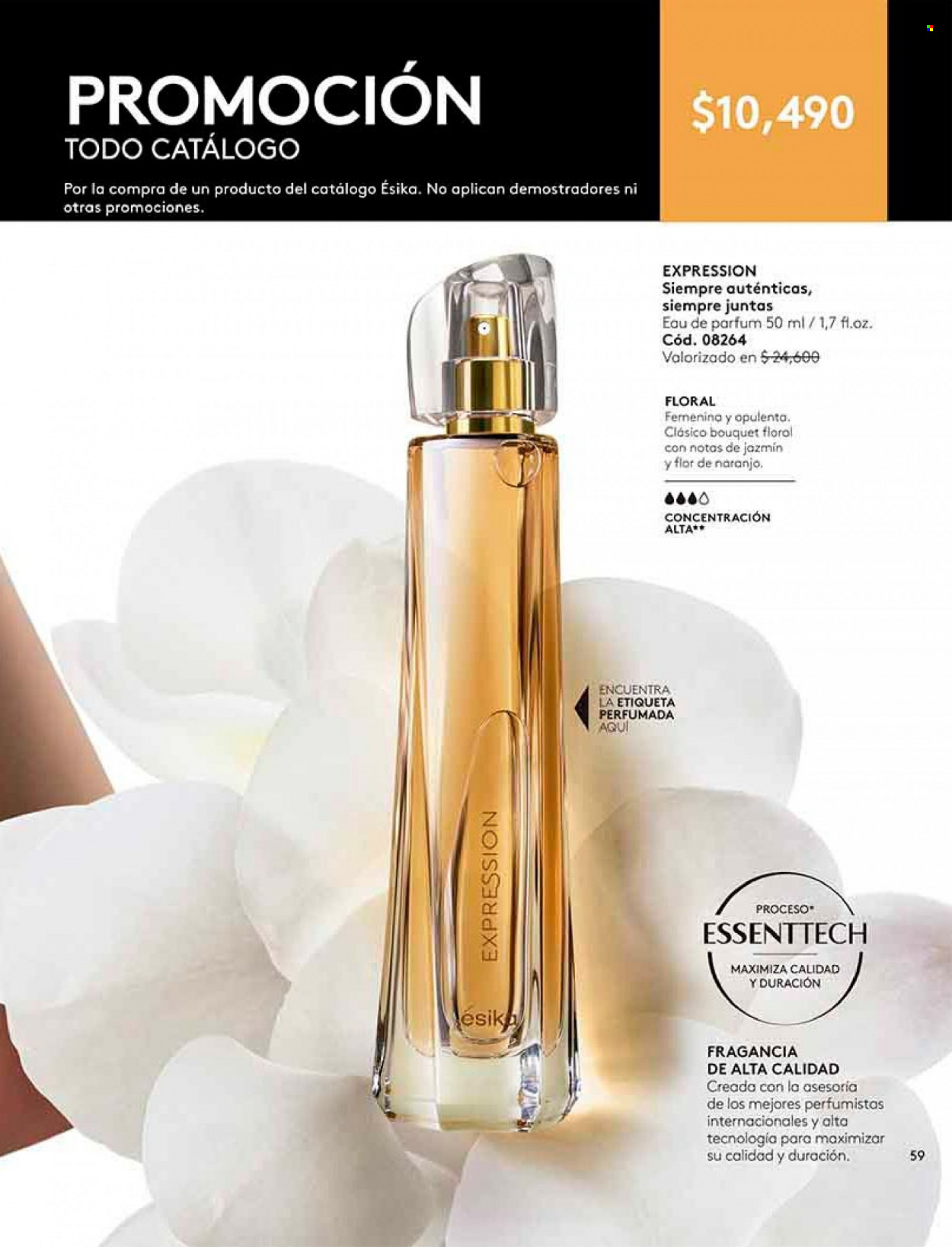 Catálogo Ésika - Ventas - perfume. Página 59.