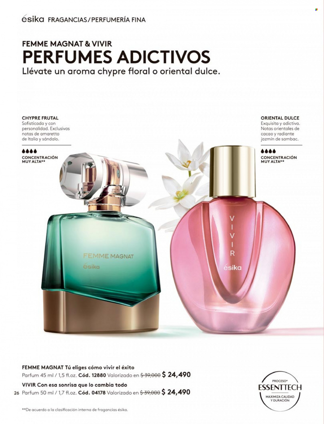 Catálogo Ésika - Ventas - perfume. Página 26.