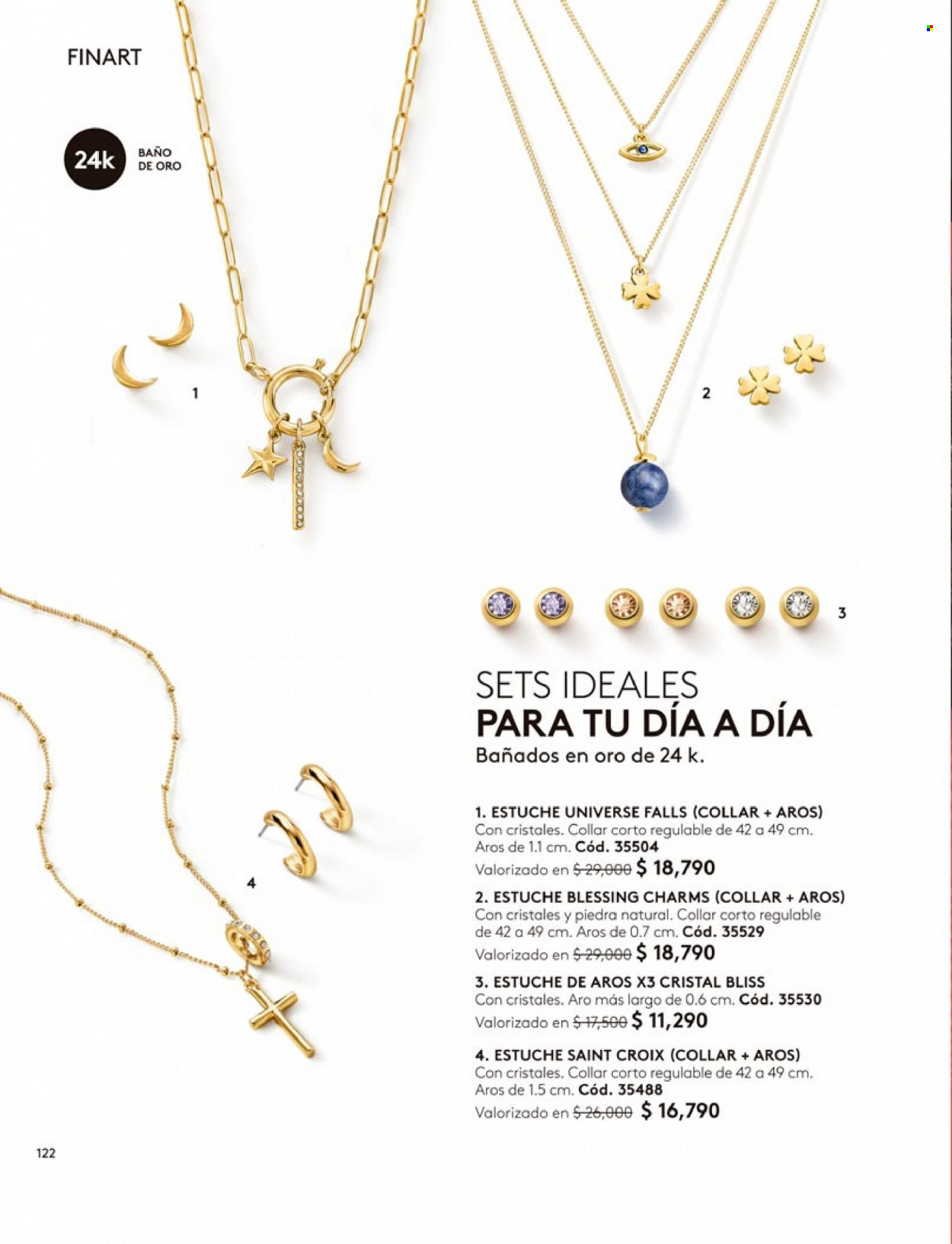 Catálogo Ésika - Ventas - collar. Página 122.