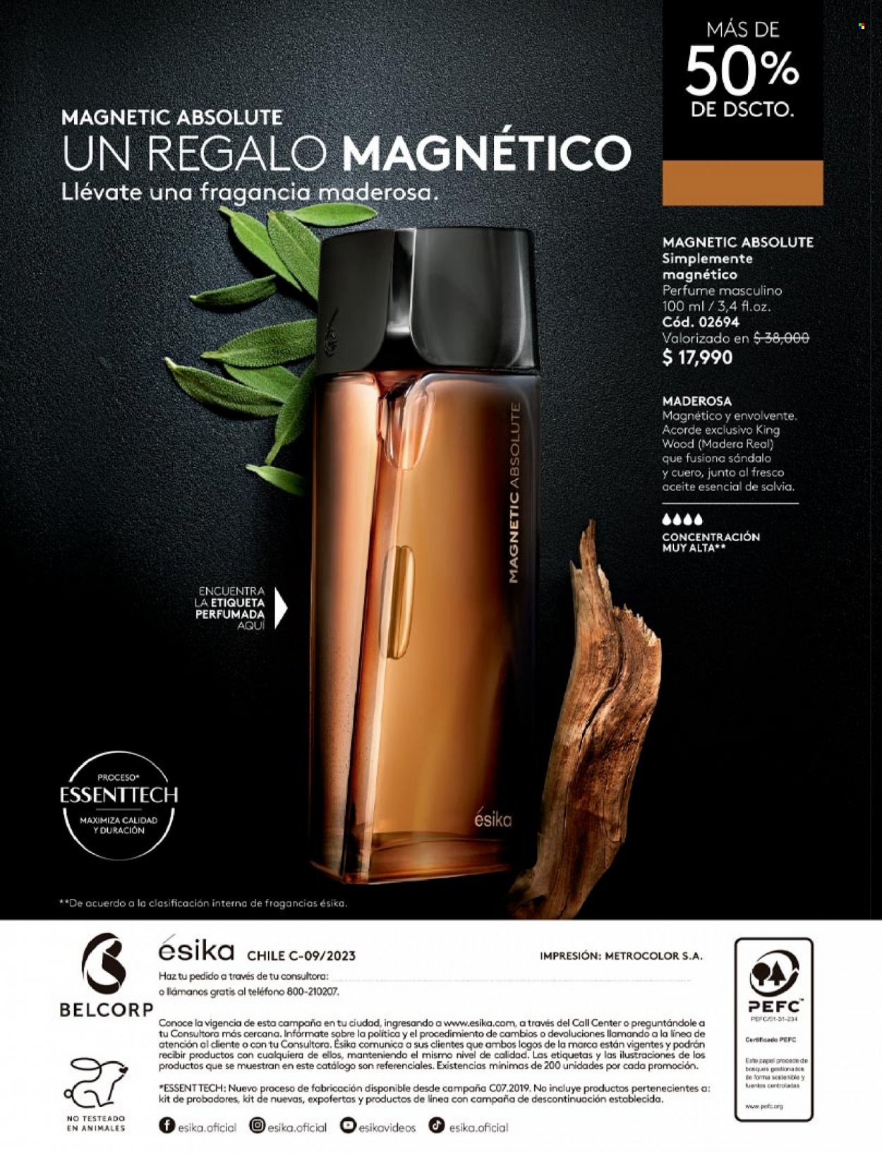 Catálogo Ésika - Ventas - perfume, aceite esencial. Página 152.