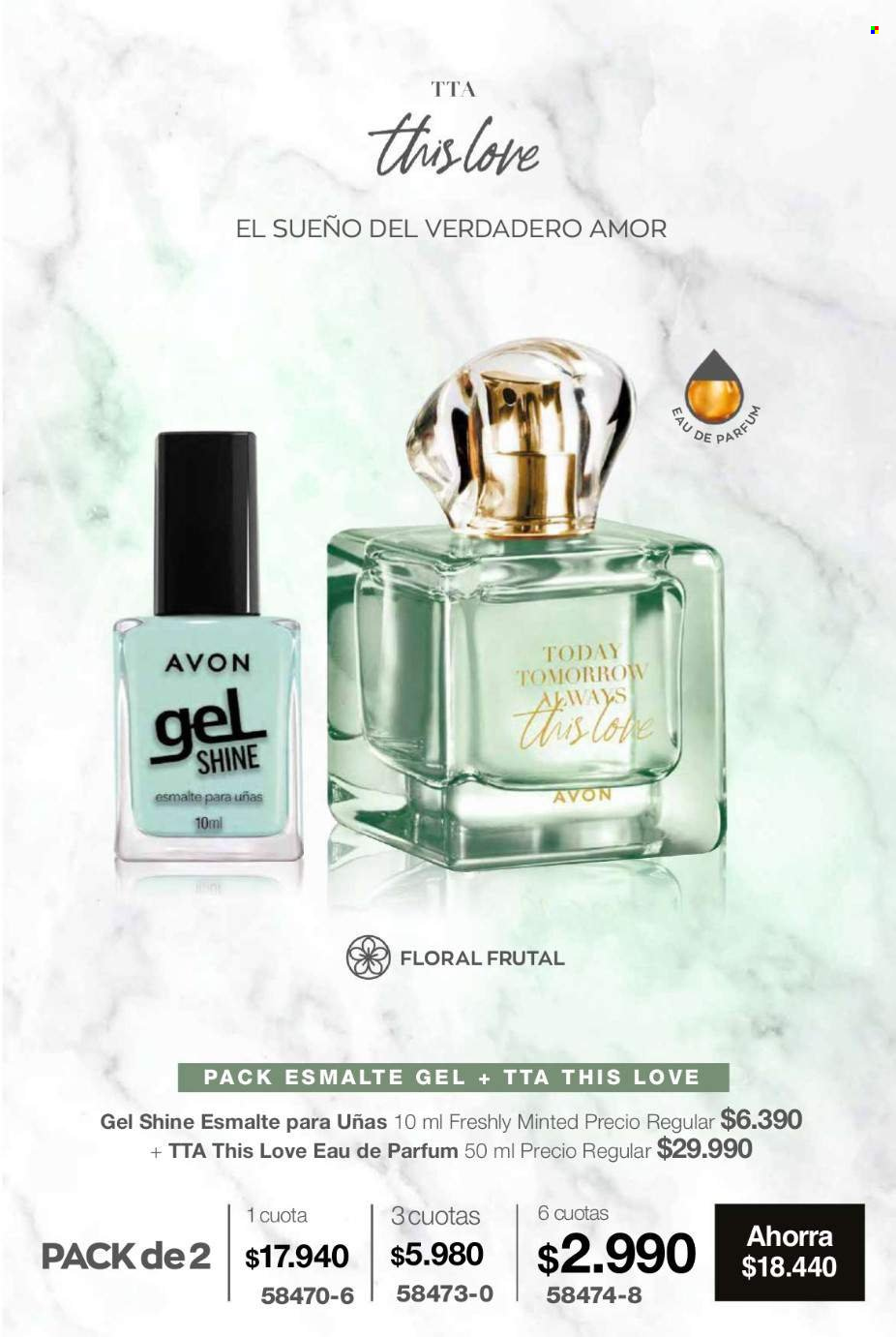 Catálogo Avon - Ventas - perfume, esmalte para uñas. Página 26.