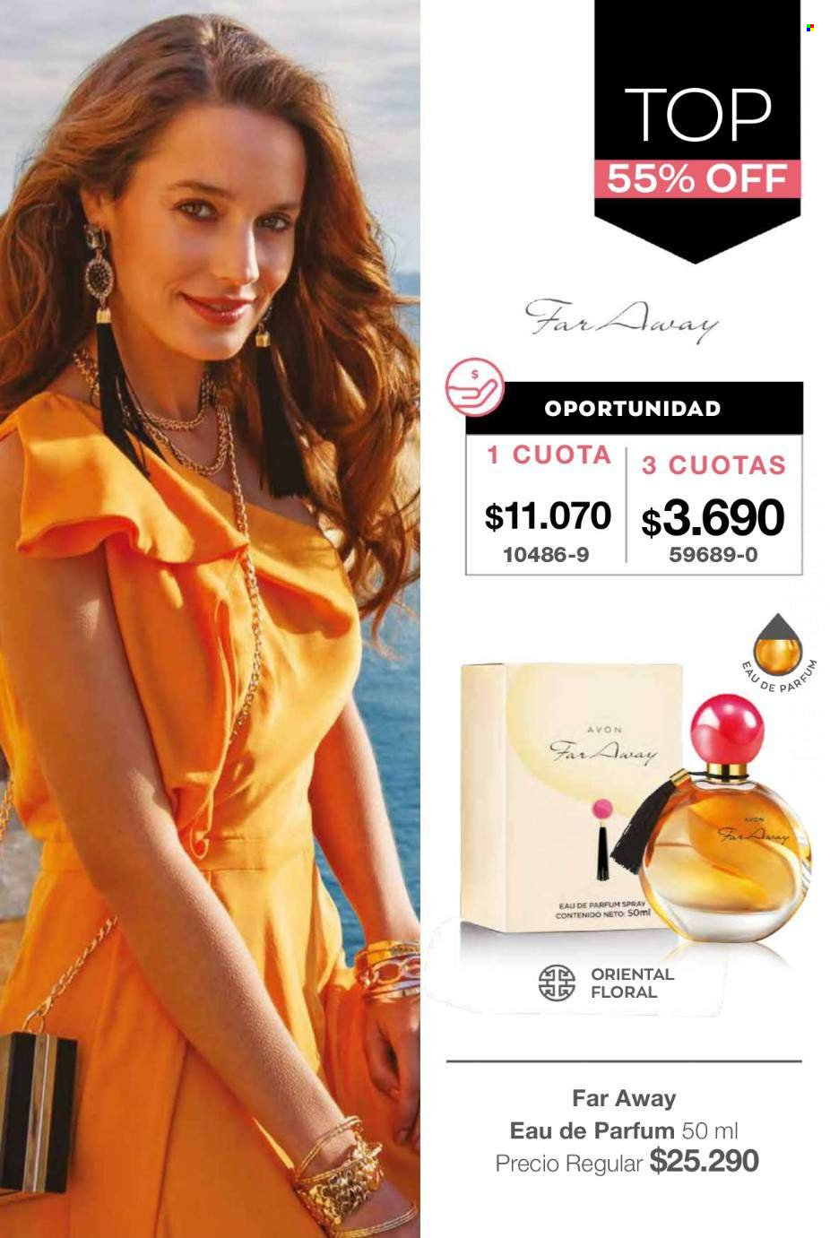 Catálogo Avon - Ventas - perfume, Far Away. Página 29.