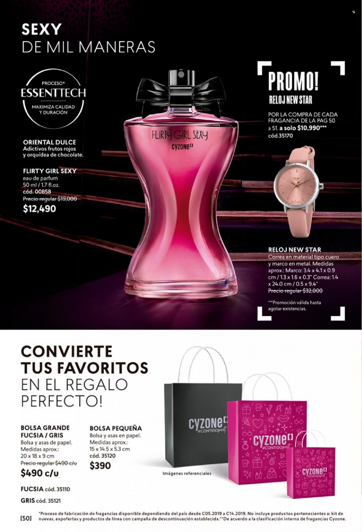 Catálogo Cyzone - Ventas - perfume, reloj. Página 50.
