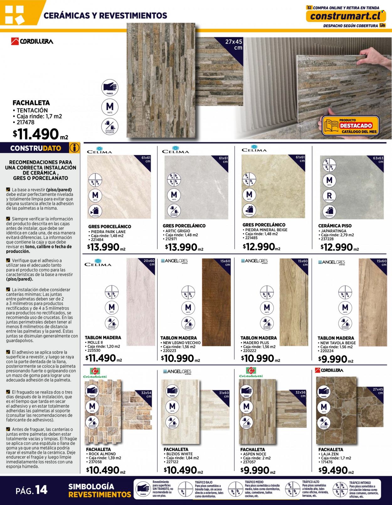 Catálogo Construmart - 04.09.2023 - 24.09.2023 - Ventas - revestimiento, espátula, mazo, accesorios taller. Página 14.
