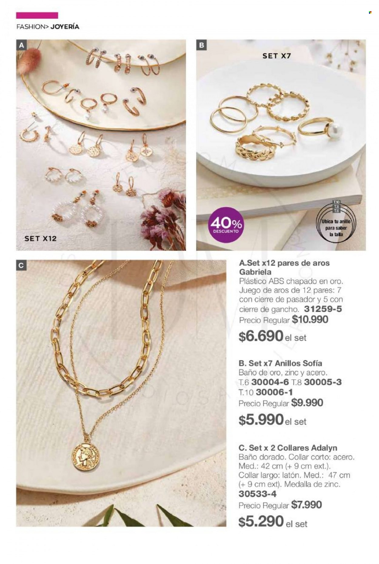 Catálogo Avon - 31.08.2023 - 09.10.2023 - Ventas - anillo, collar, joyas. Página 73.