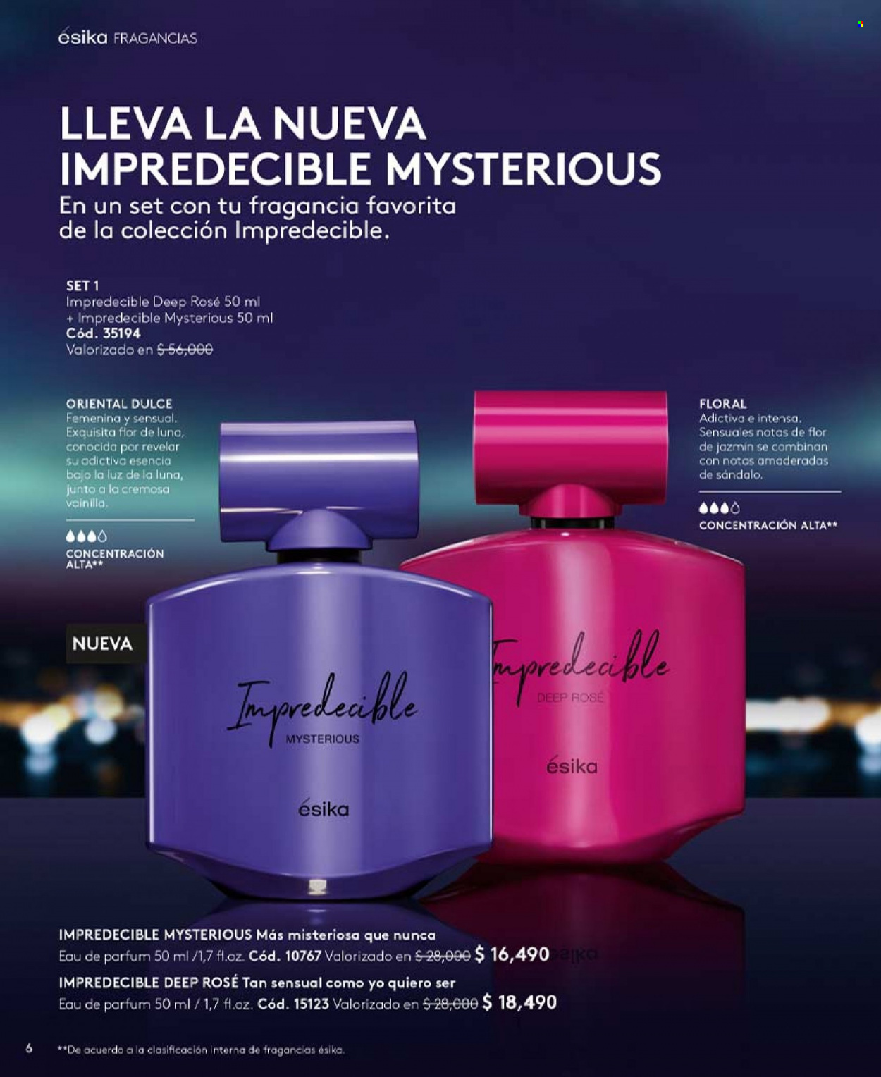 Catálogo Ésika - Ventas - perfume. Página 6.