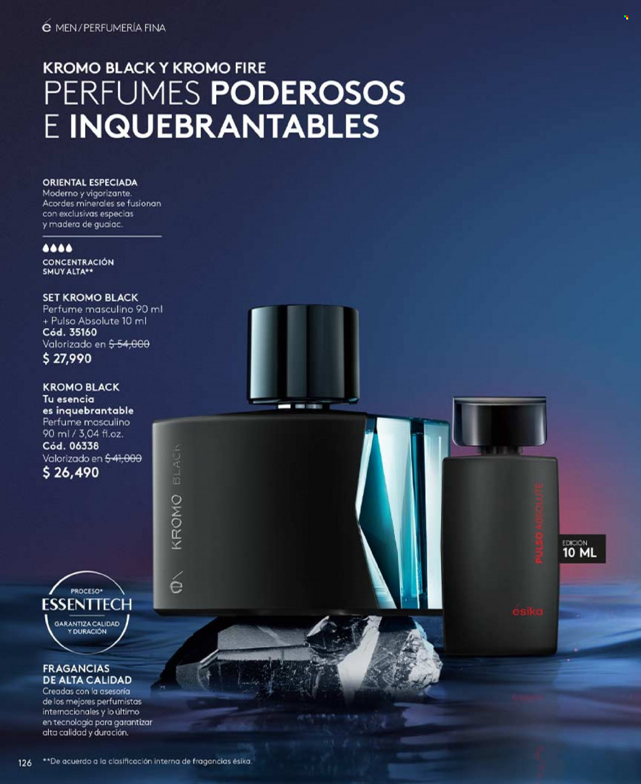 Catálogo Ésika - Ventas - perfume. Página 126.