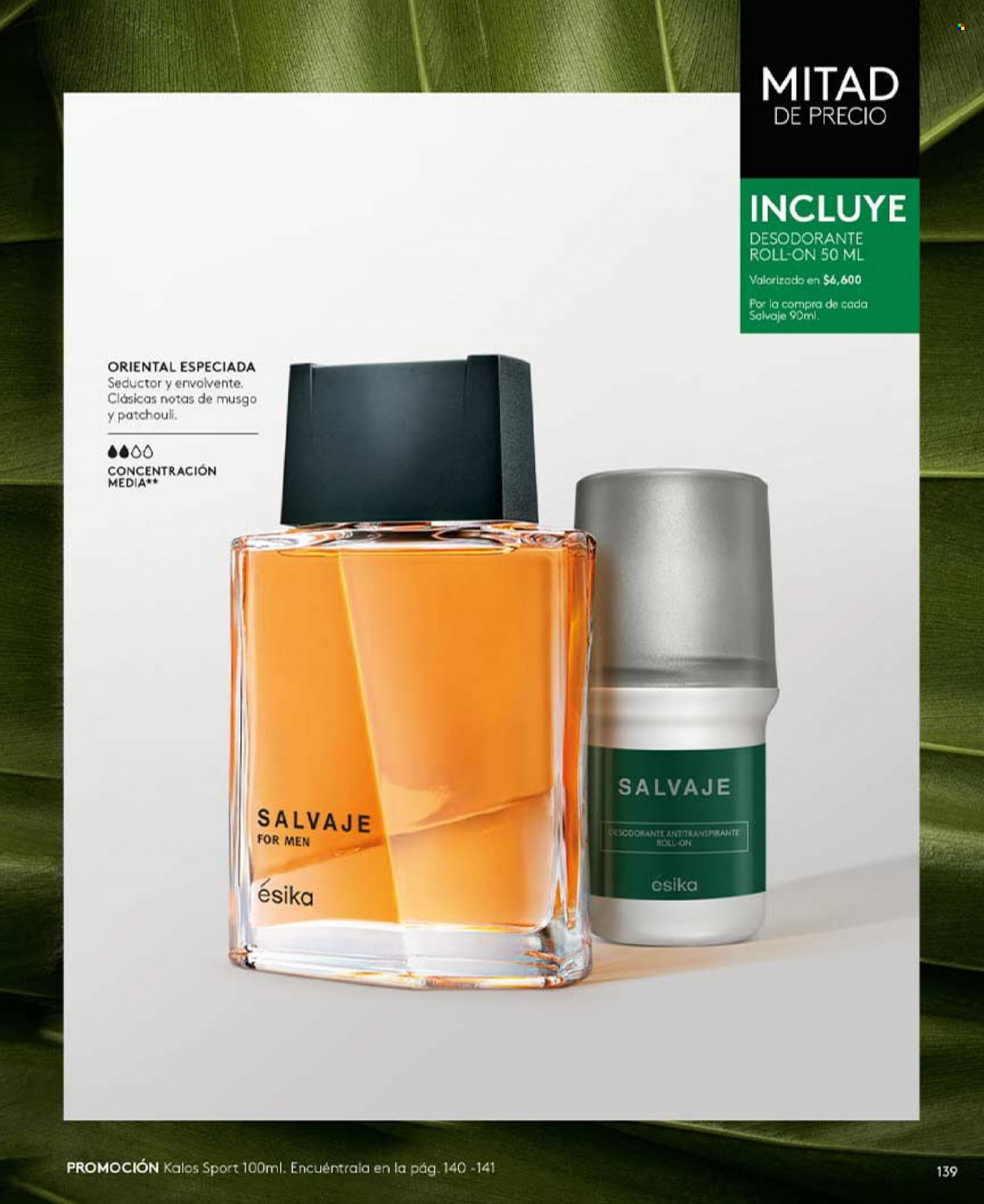 Catálogo Ésika - Ventas - desodorante de bola, desodorante, antitranspirante. Página 139.