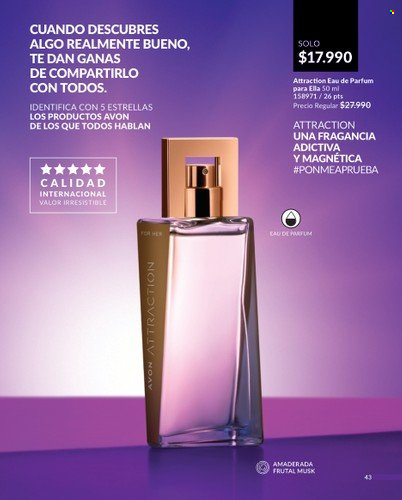 Catálogo Avon - Ventas - perfume. Página 44.