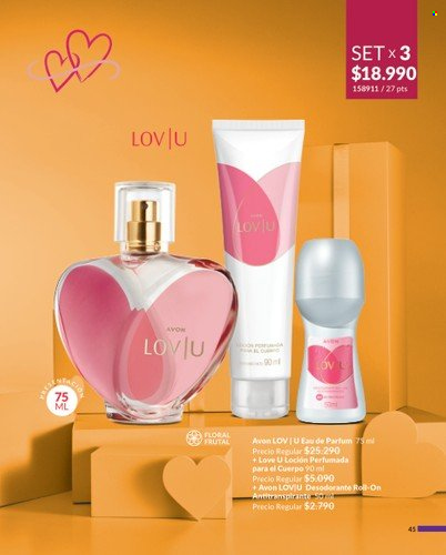 thumbnail - Catálogo Avon - Ventas - loción, desodorante de bola, perfume, desodorante. Página 46.