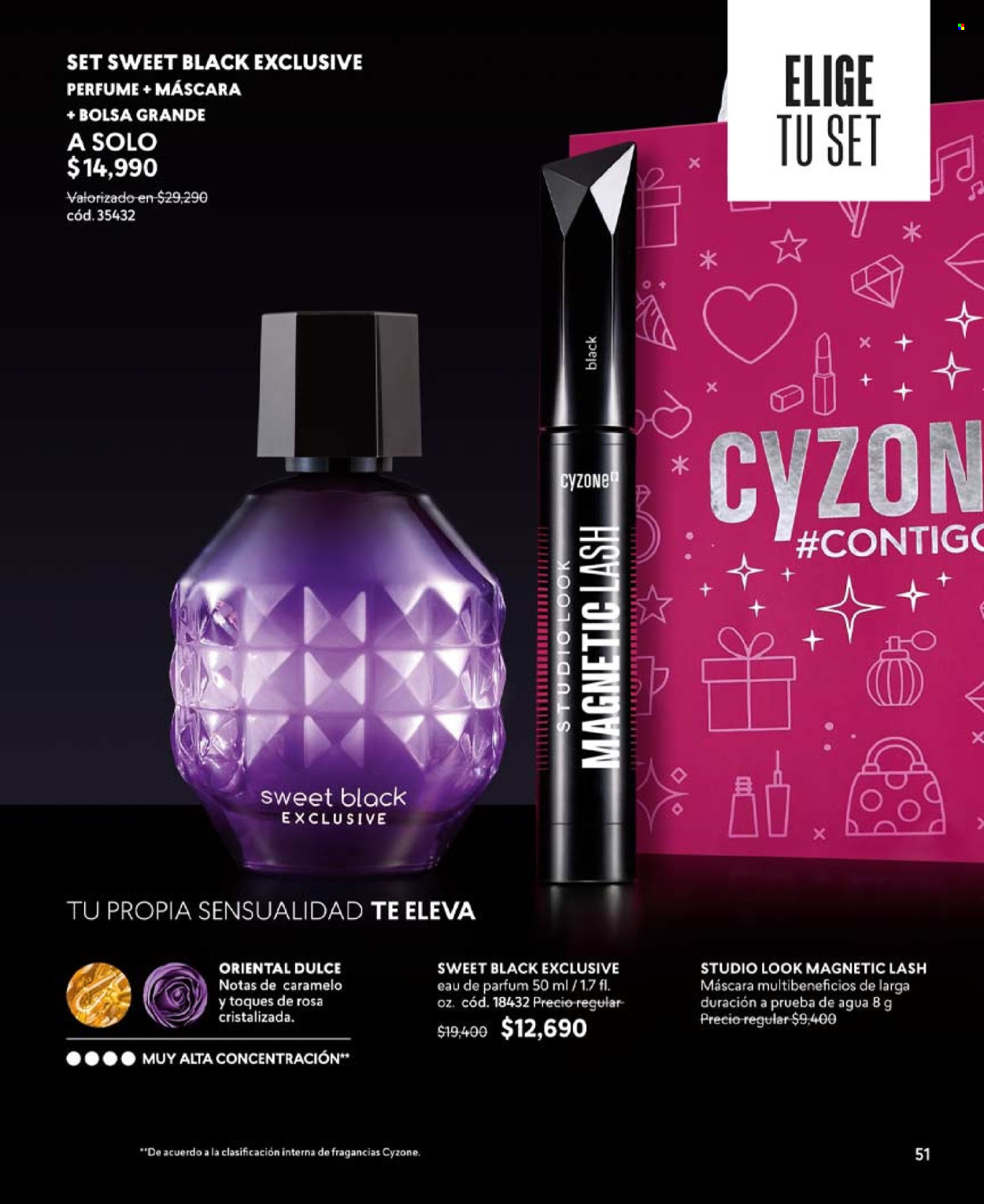 thumbnail - Catálogo Cyzone - Ventas - máscara de pestañas, máscara, perfume. Página 51.