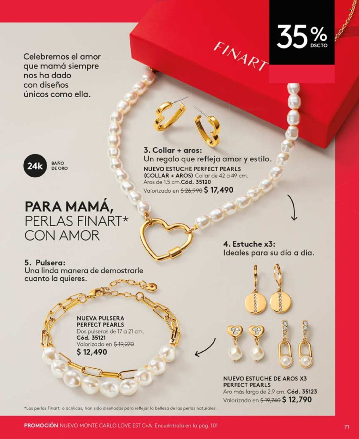 thumbnail - Catálogo Ésika - Ventas - collar, pulsera. Página 71.