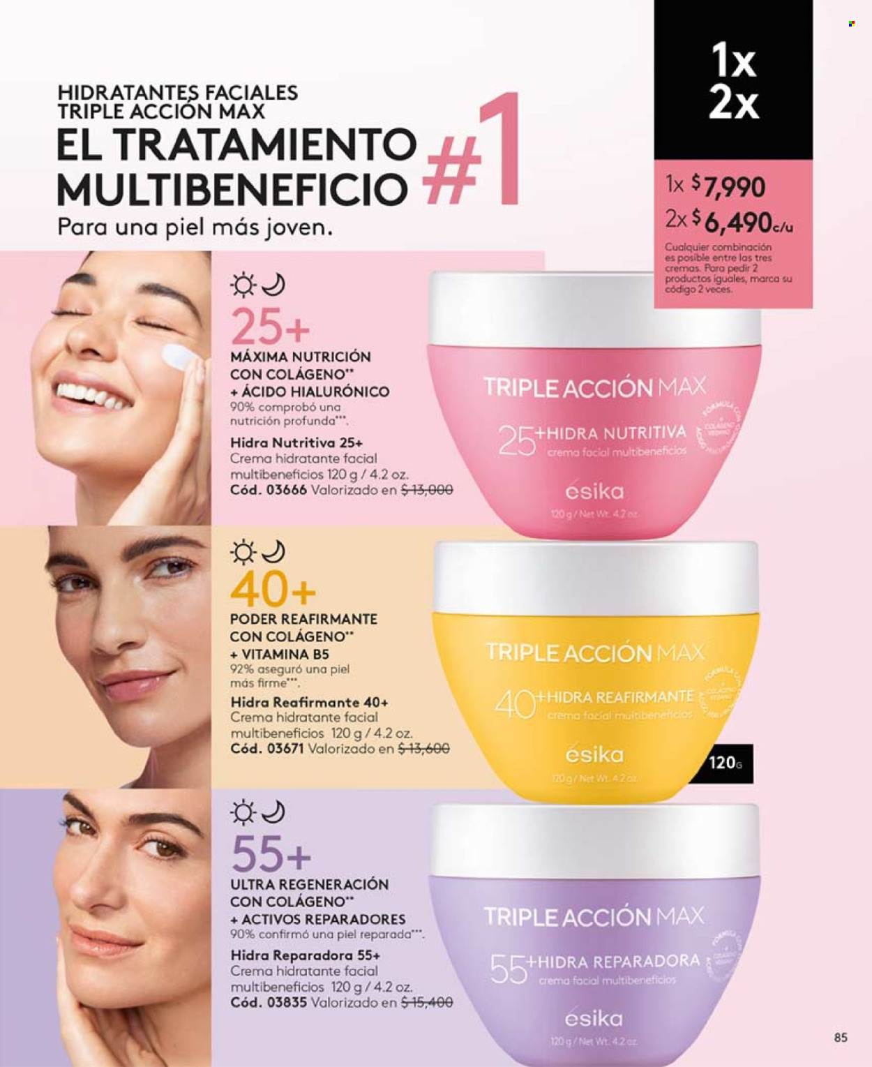 thumbnail - Catálogo Ésika - Ventas - crema facial, crema hidratante. Página 97.