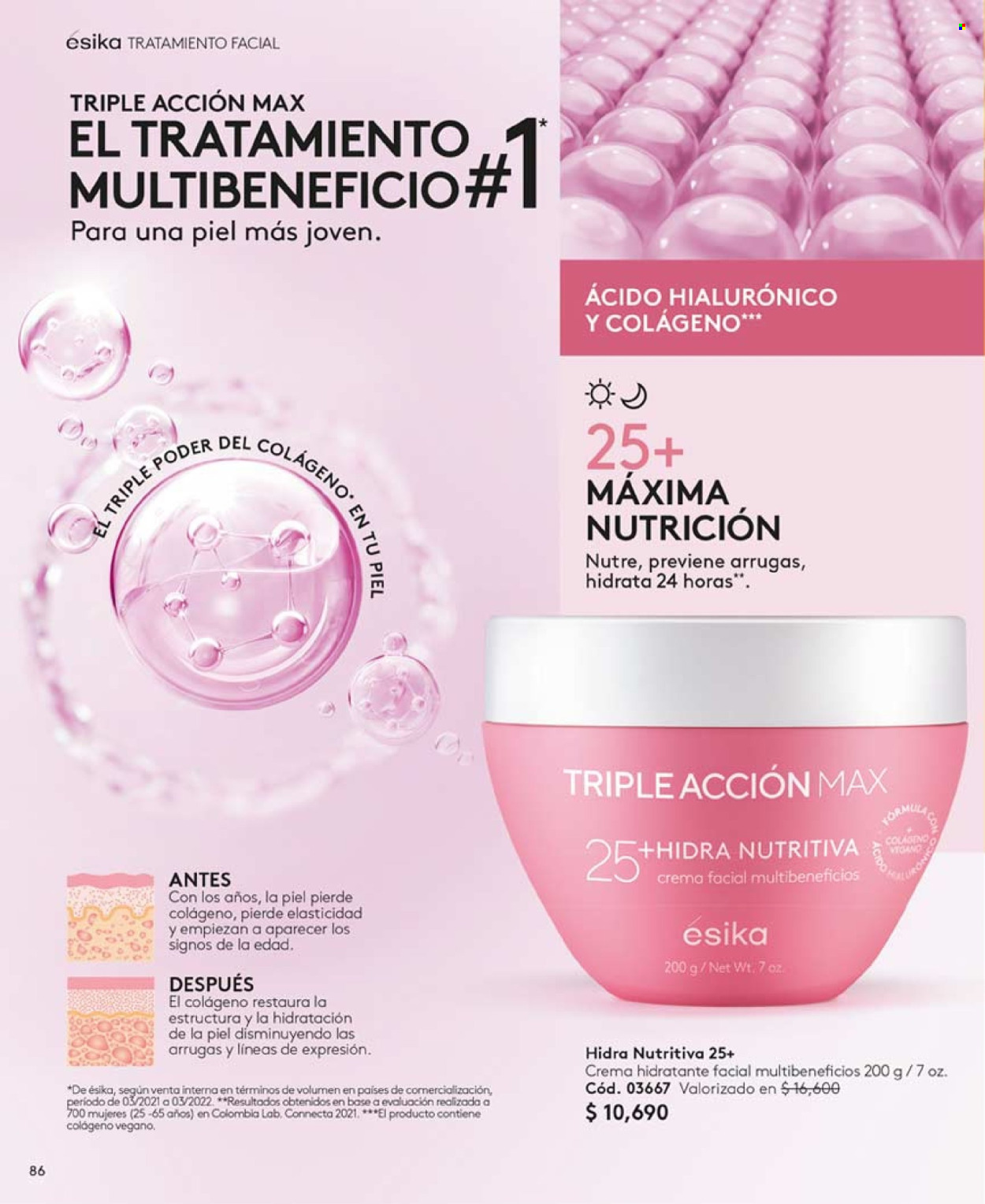 thumbnail - Catálogo Ésika - Ventas - crema, crema facial, crema hidratante. Página 98.