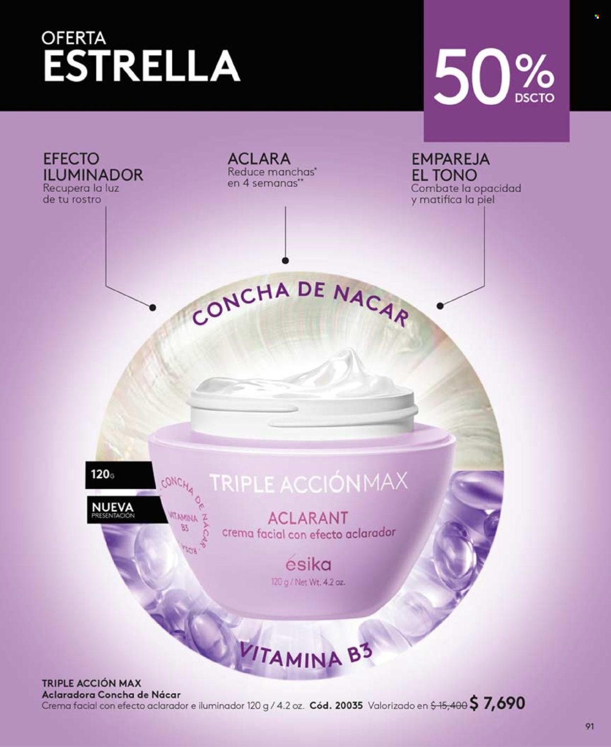thumbnail - Catálogo Ésika - Ventas - crema, crema facial. Página 103.