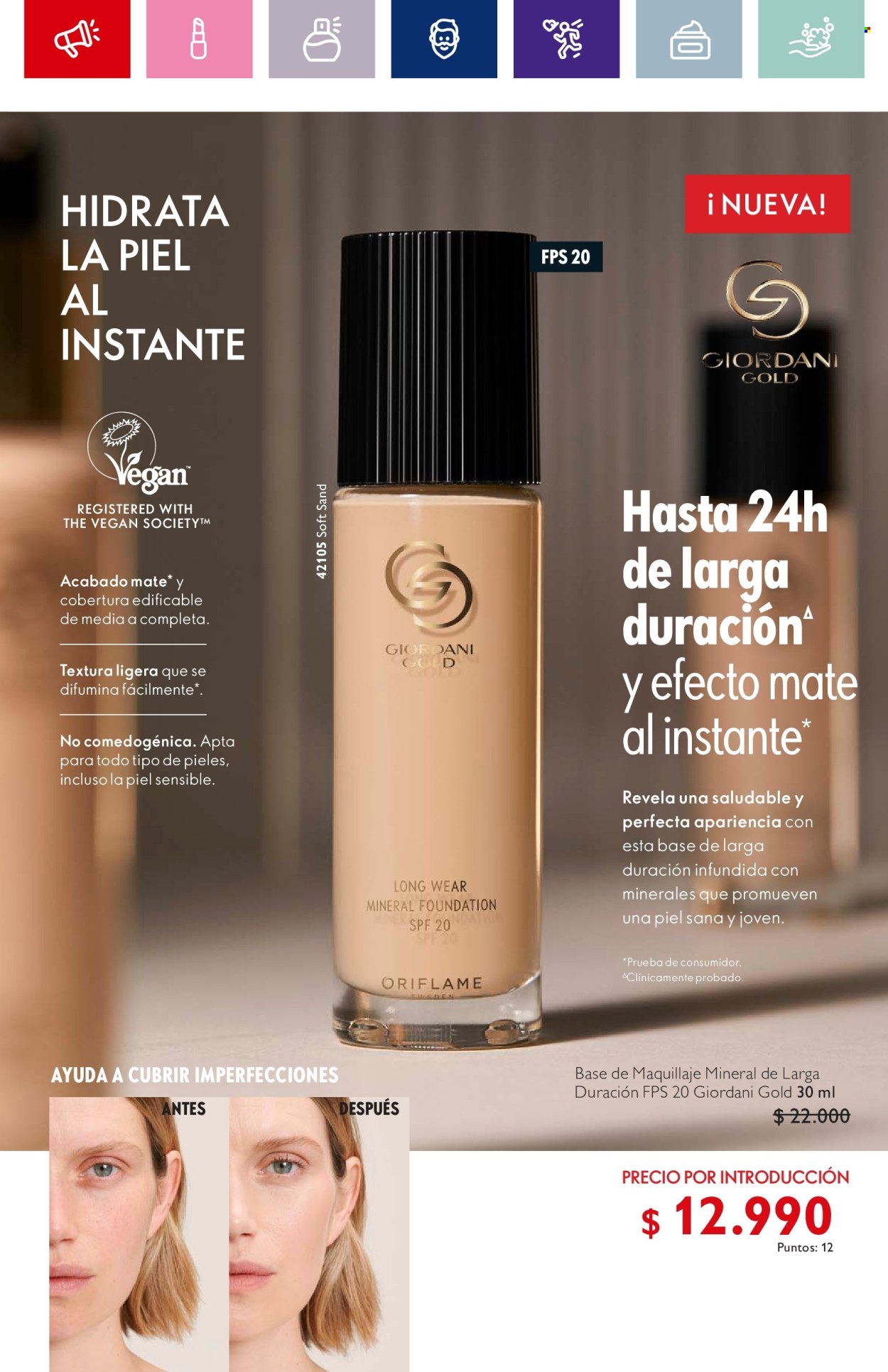 thumbnail - Catálogo Oriflame - 13.04.2024 - 03.05.2024 - Ventas - Giordani Gold, base de maquillaje. Página 117.