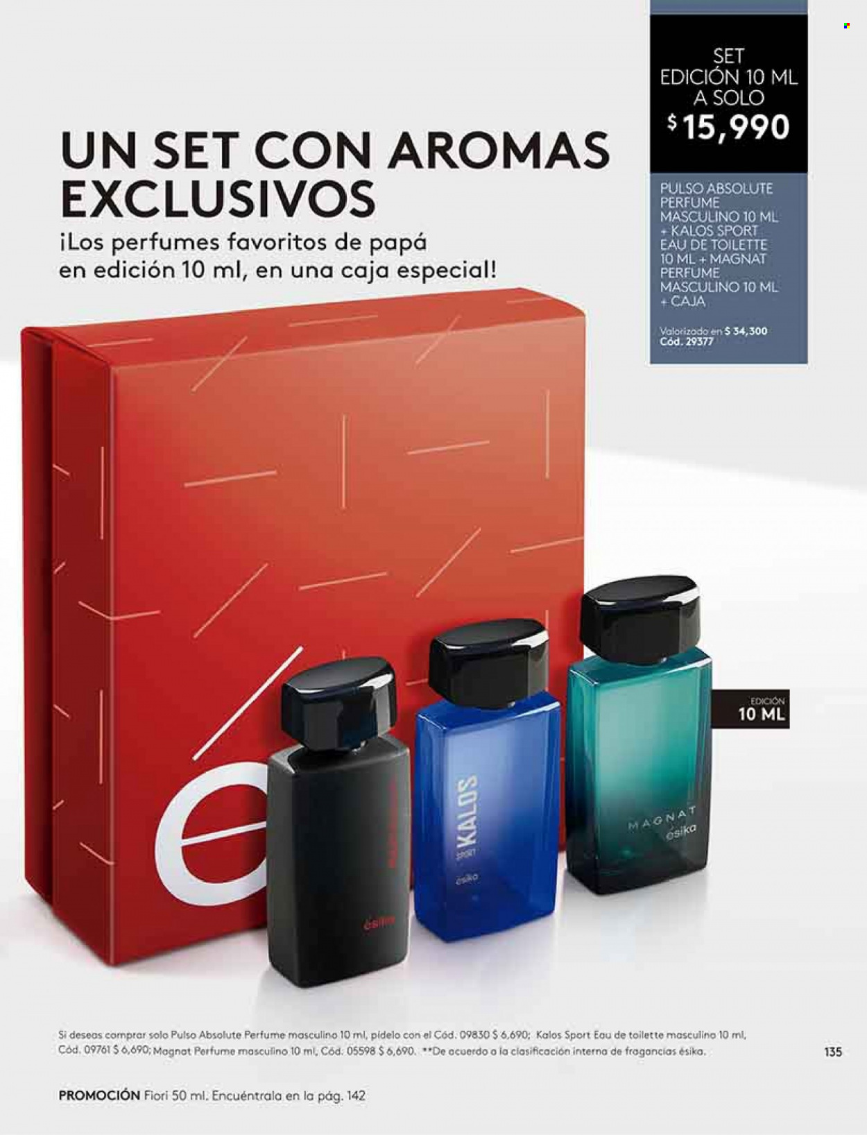 Catálogo Ésika - Ventas - perfume, eau de toilette. Página 135.