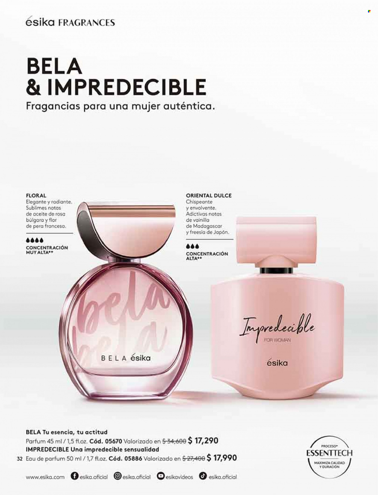 Catálogo Ésika - Ventas - perfume. Página 32.