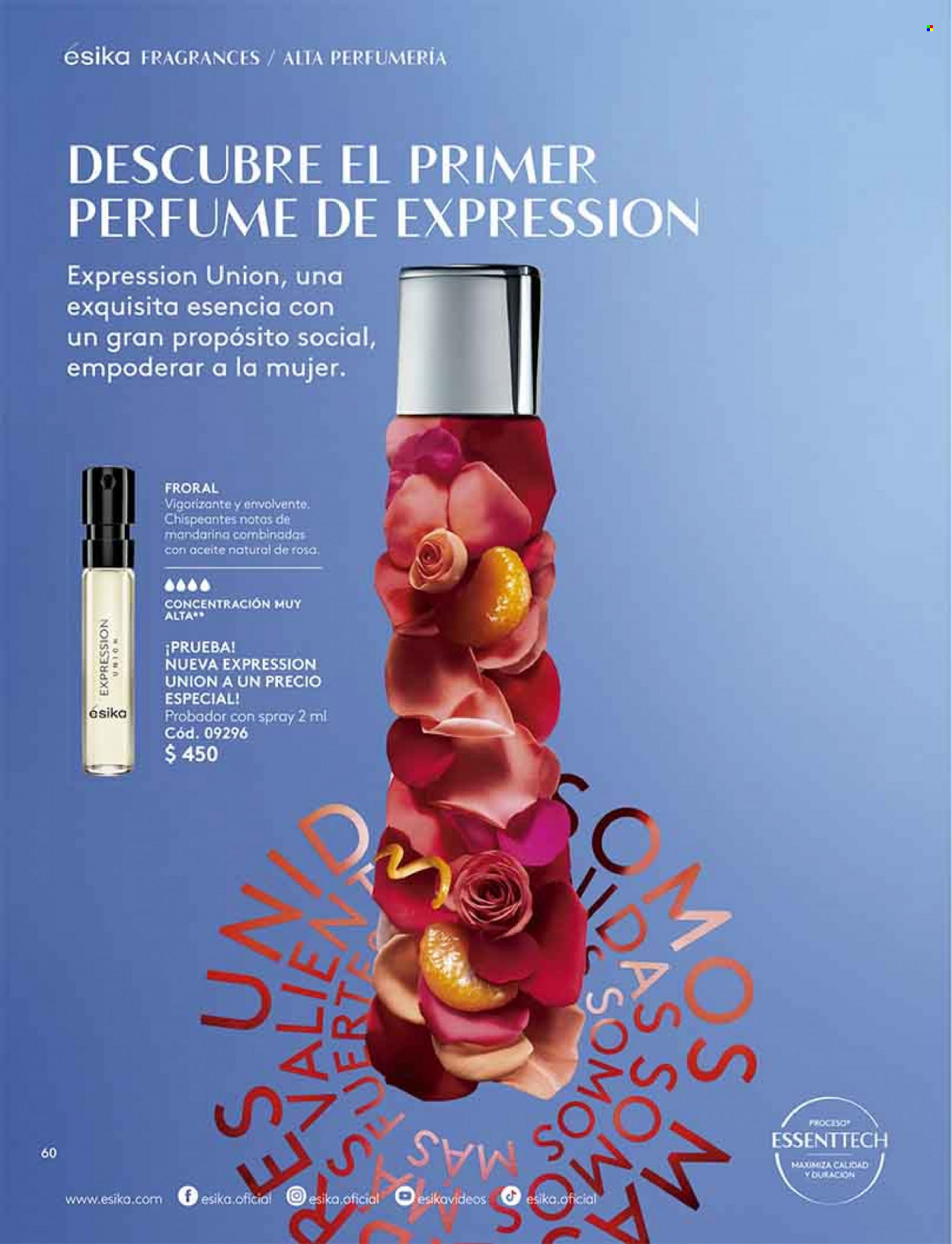 Catálogo Ésika - Ventas - perfume. Página 60.