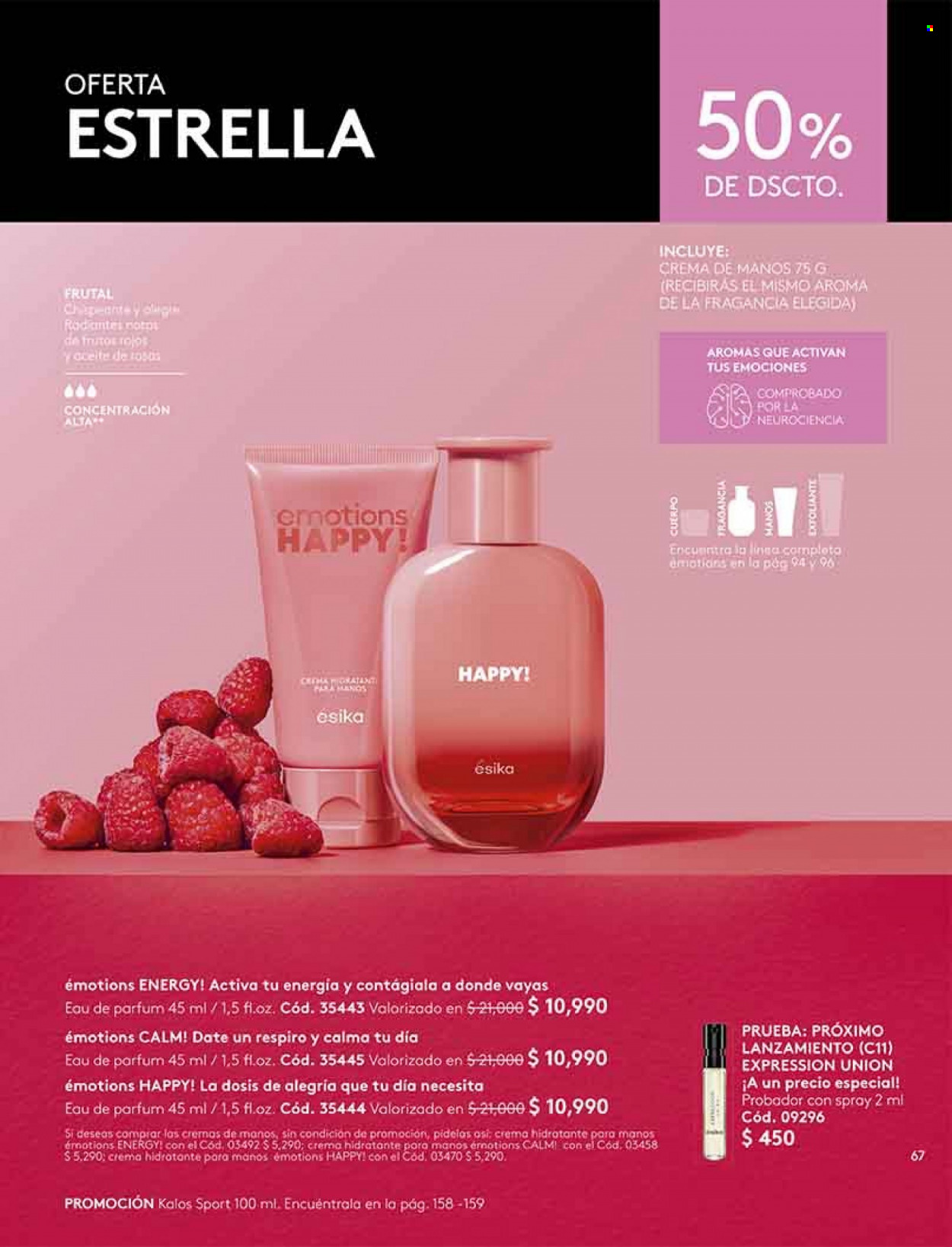 Catálogo Ésika - Ventas - crema, crema hidratante, perfume, crema de manos. Página 67.