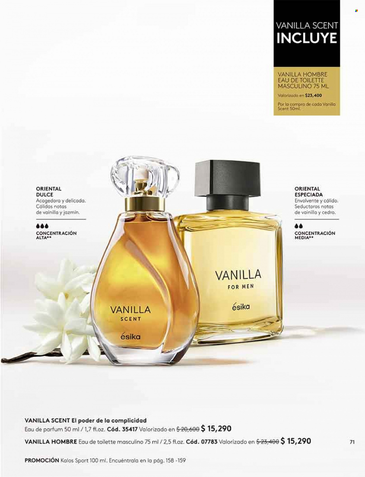 Catálogo Ésika - Ventas - perfume, eau de toilette. Página 71.