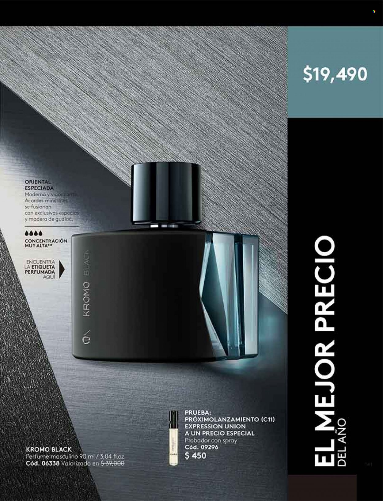 Catálogo Ésika - Ventas - perfume. Página 145.