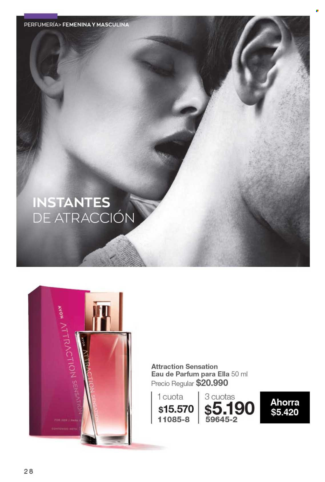 Catálogo Avon - Ventas - perfume. Página 28.