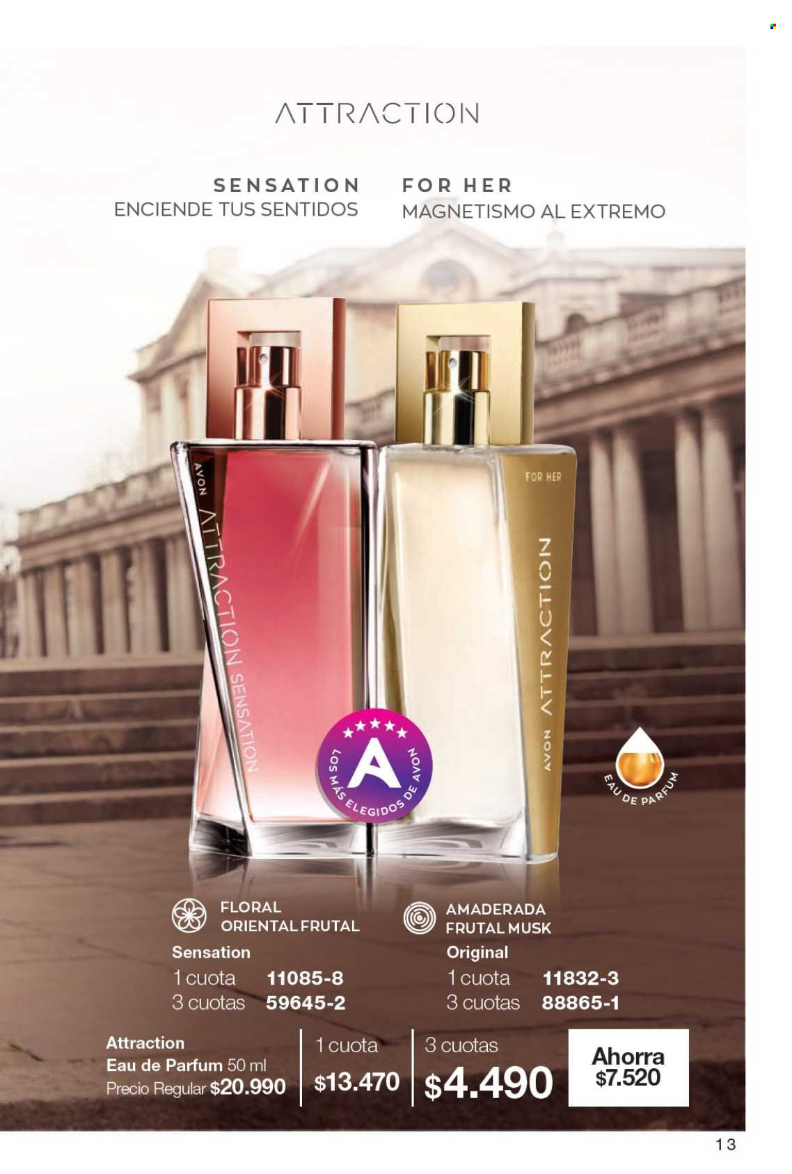 Catálogo Avon - Ventas - perfume. Página 13.