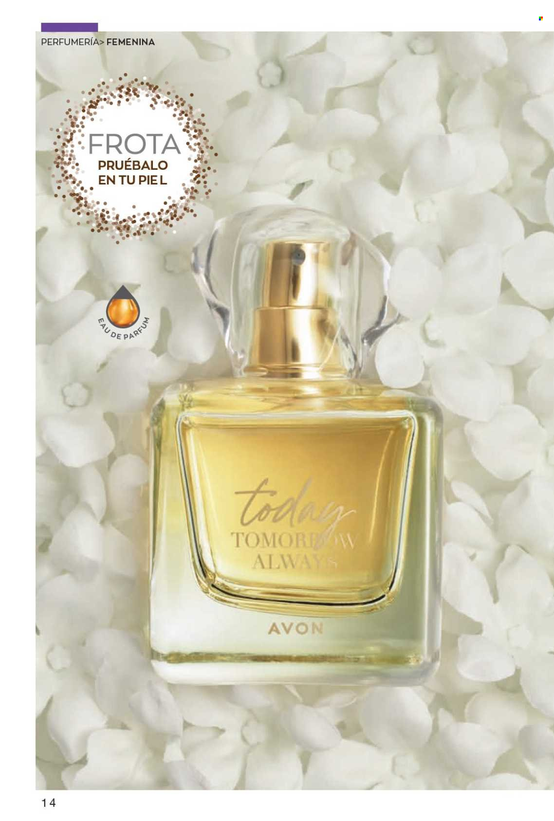 Catálogo Avon - Ventas - perfume. Página 14.