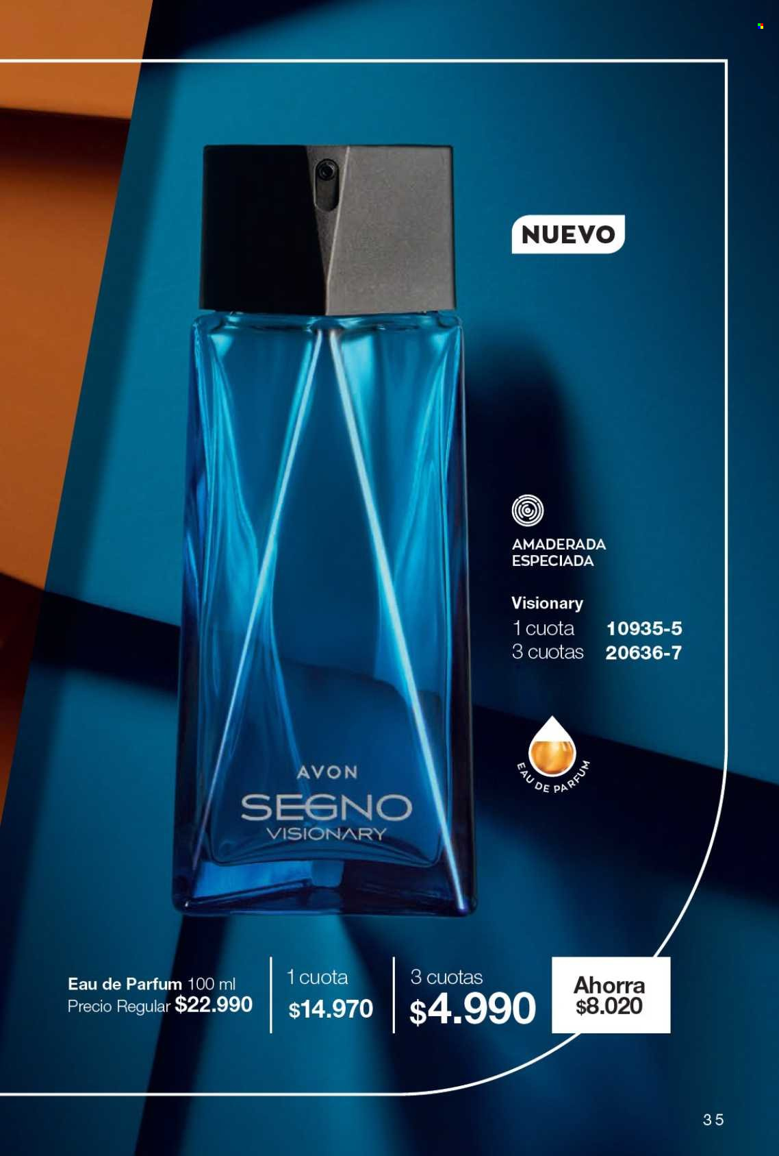 Catálogo Avon - Ventas - perfume, Segno. Página 35.