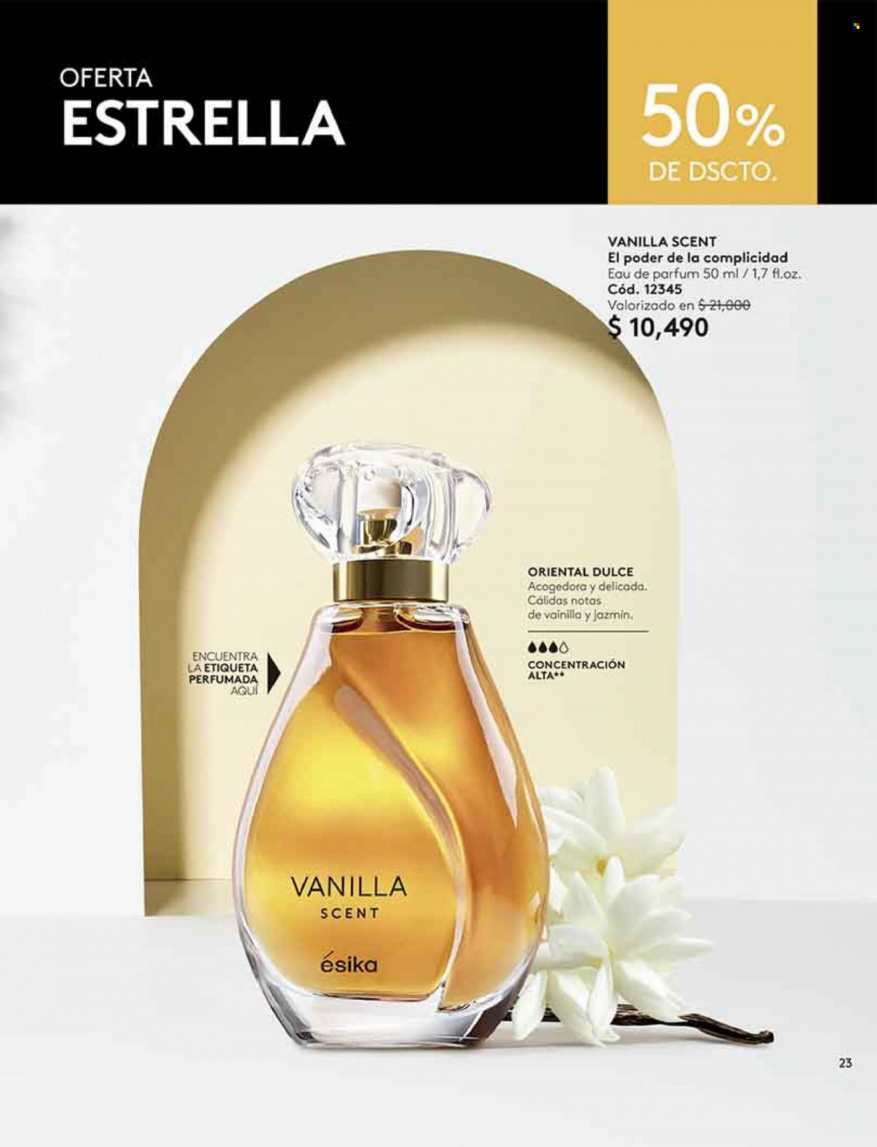 Catálogo Ésika - Ventas - perfume. Página 23.
