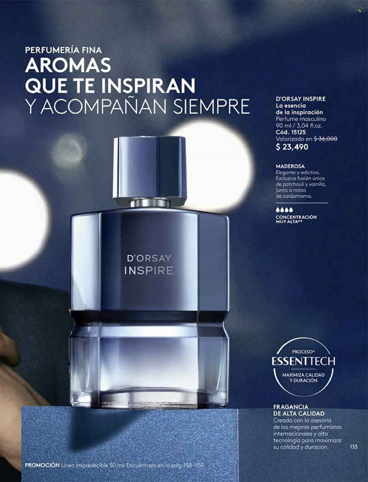 Catálogo Ésika - Ventas - perfume. Página 133.