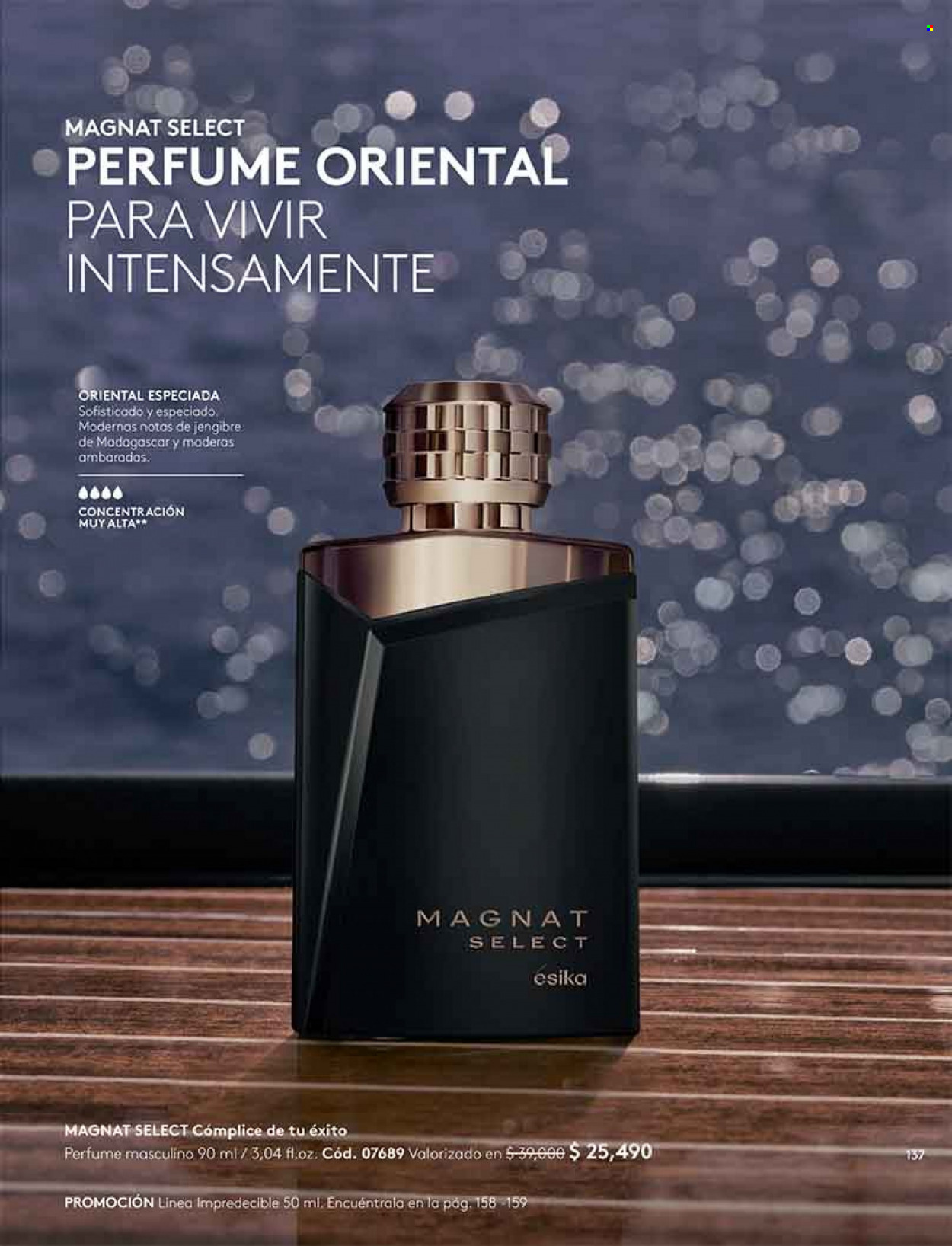 Catálogo Ésika - Ventas - perfume. Página 137.