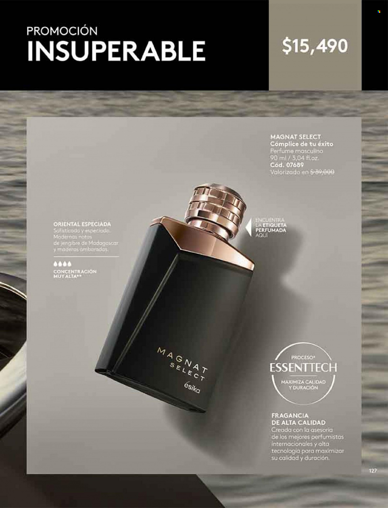 Catálogo Ésika - Ventas - perfume. Página 127.