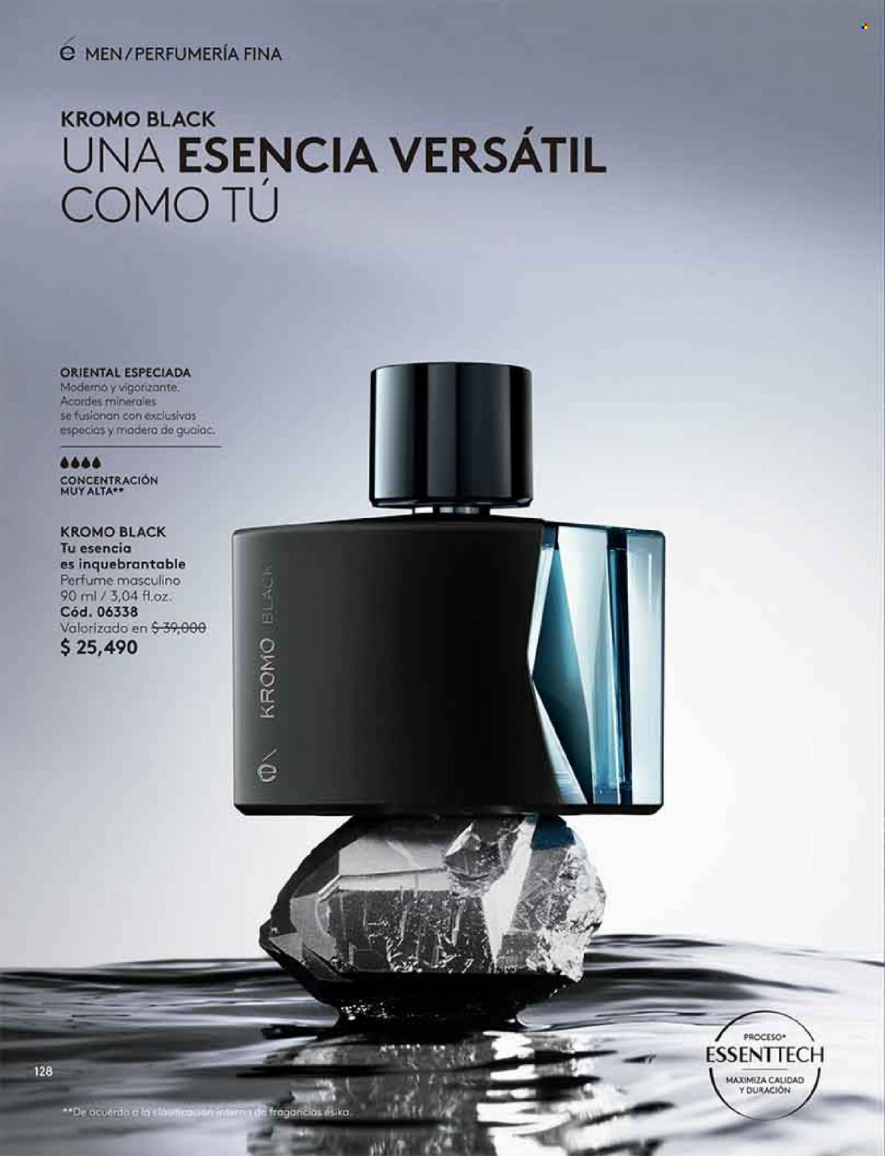 Catálogo Ésika - Ventas - perfume. Página 128.
