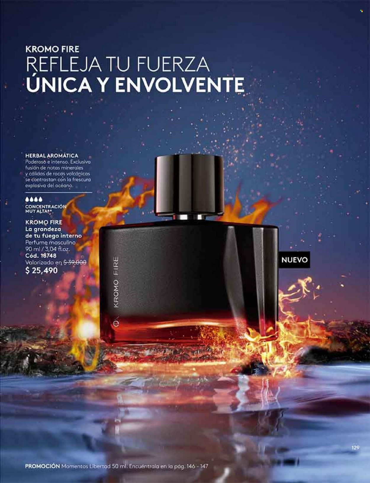 Catálogo Ésika - Ventas - perfume. Página 129.