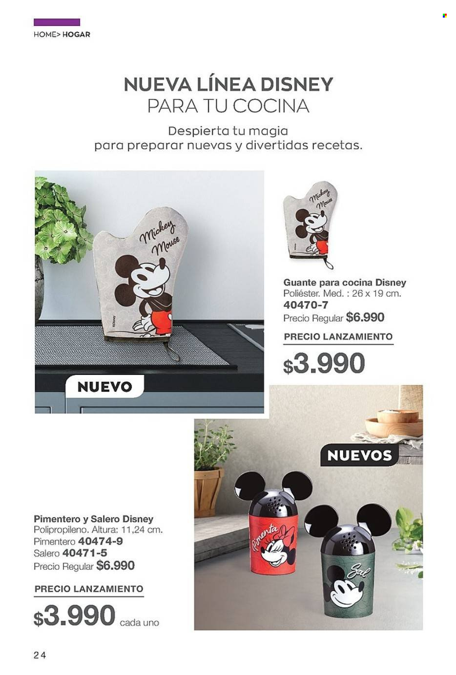 Catálogo Avon - Ventas - Mickey Mouse, Disney. Página 24.