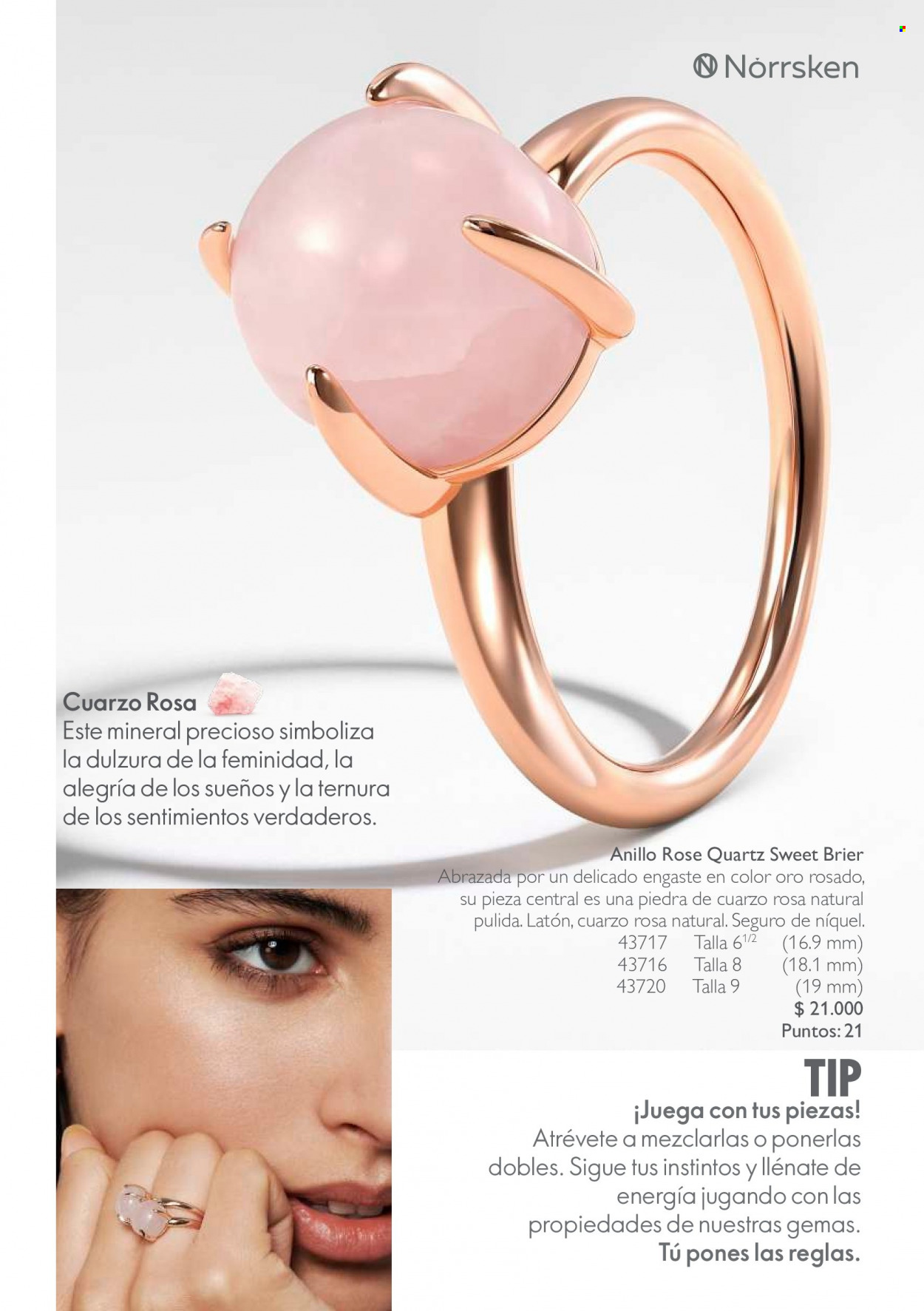 Catálogo Oriflame - Ventas - anillo. Página 10.