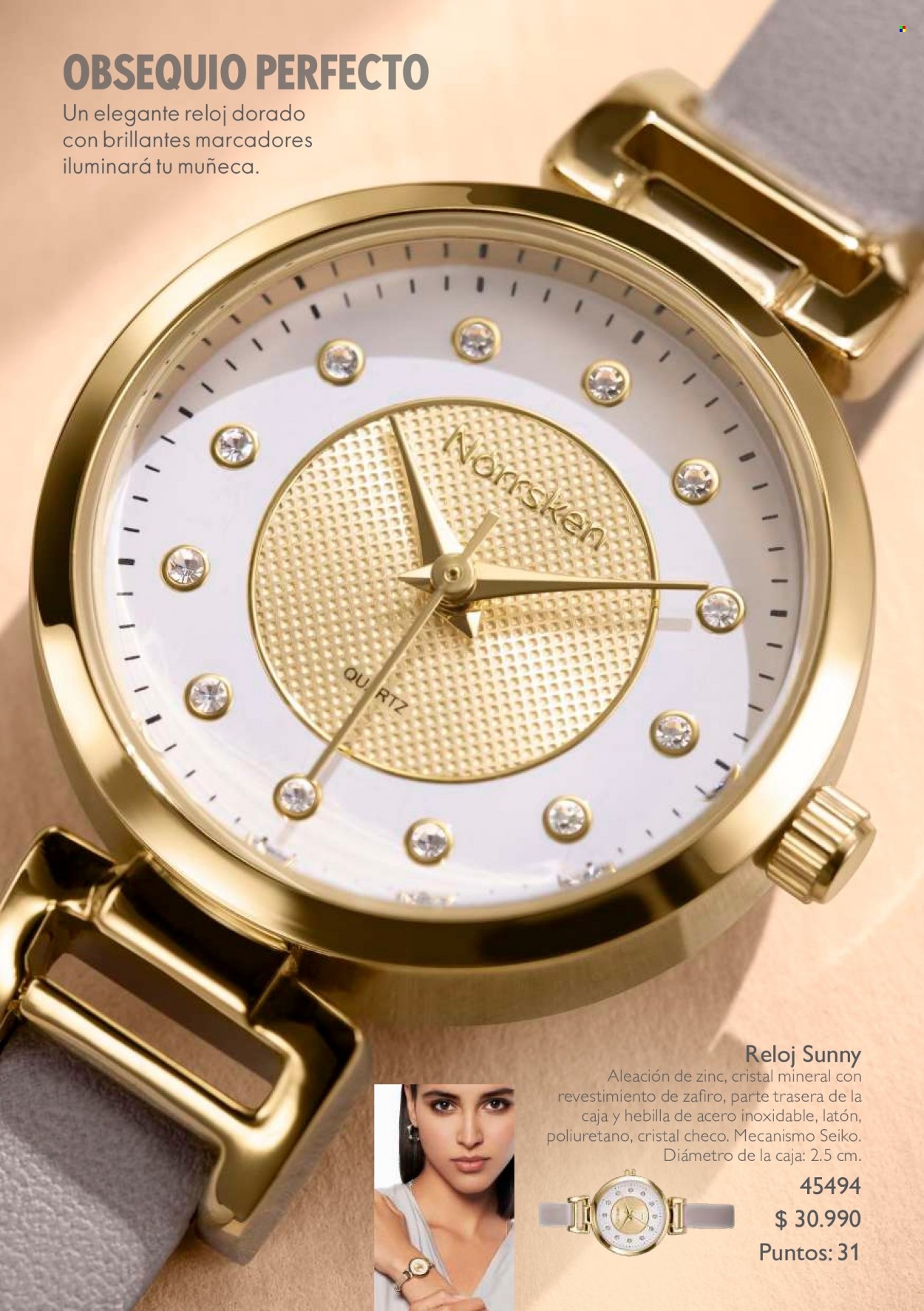 Catálogo Oriflame - Ventas - reloj. Página 13.