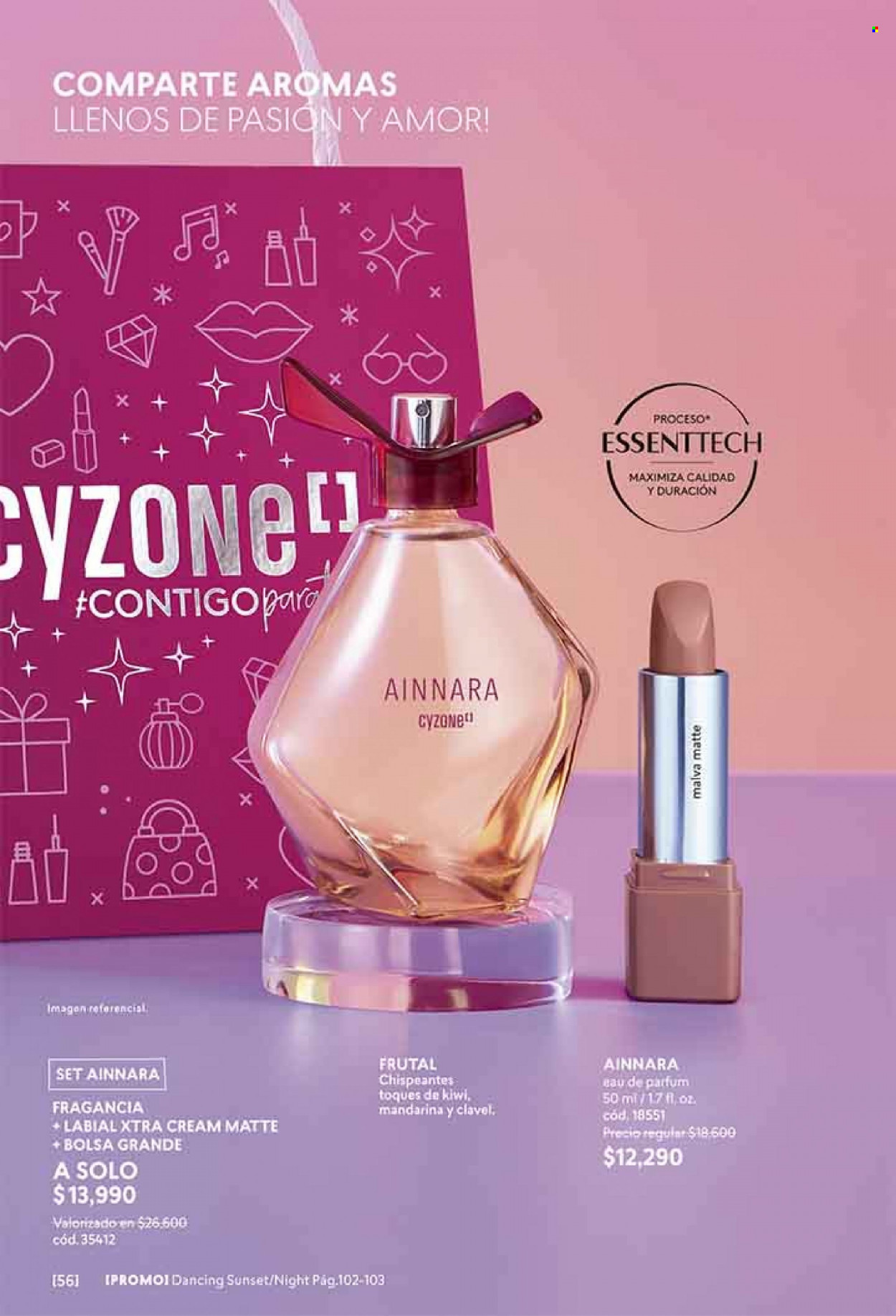Catálogo Cyzone - Ventas - labial, perfume. Página 56.