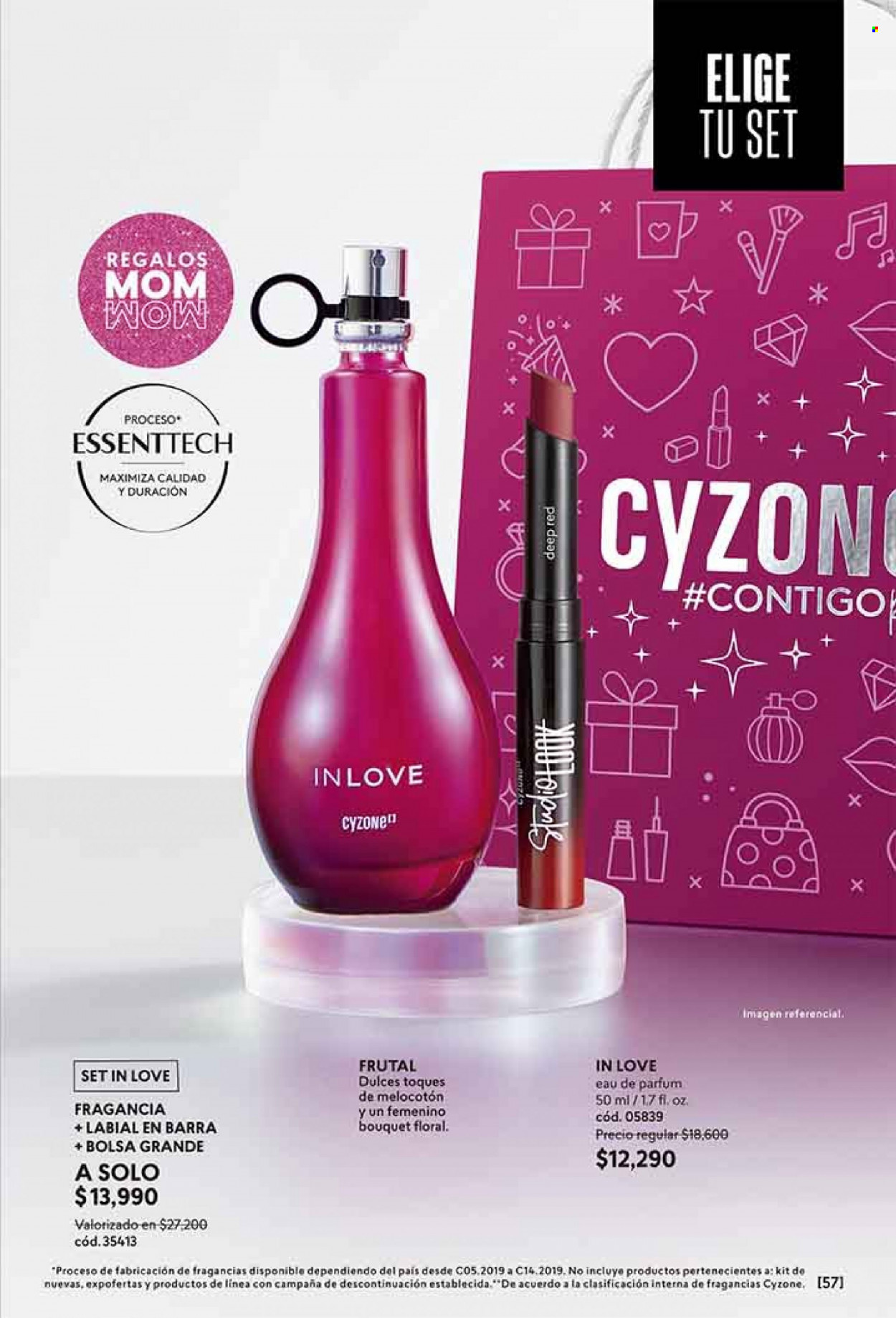 Catálogo Cyzone - Ventas - labial, perfume. Página 57.
