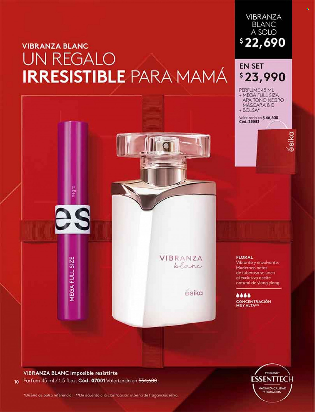 Catálogo Ésika - Ventas - máscara, perfume. Página 10.