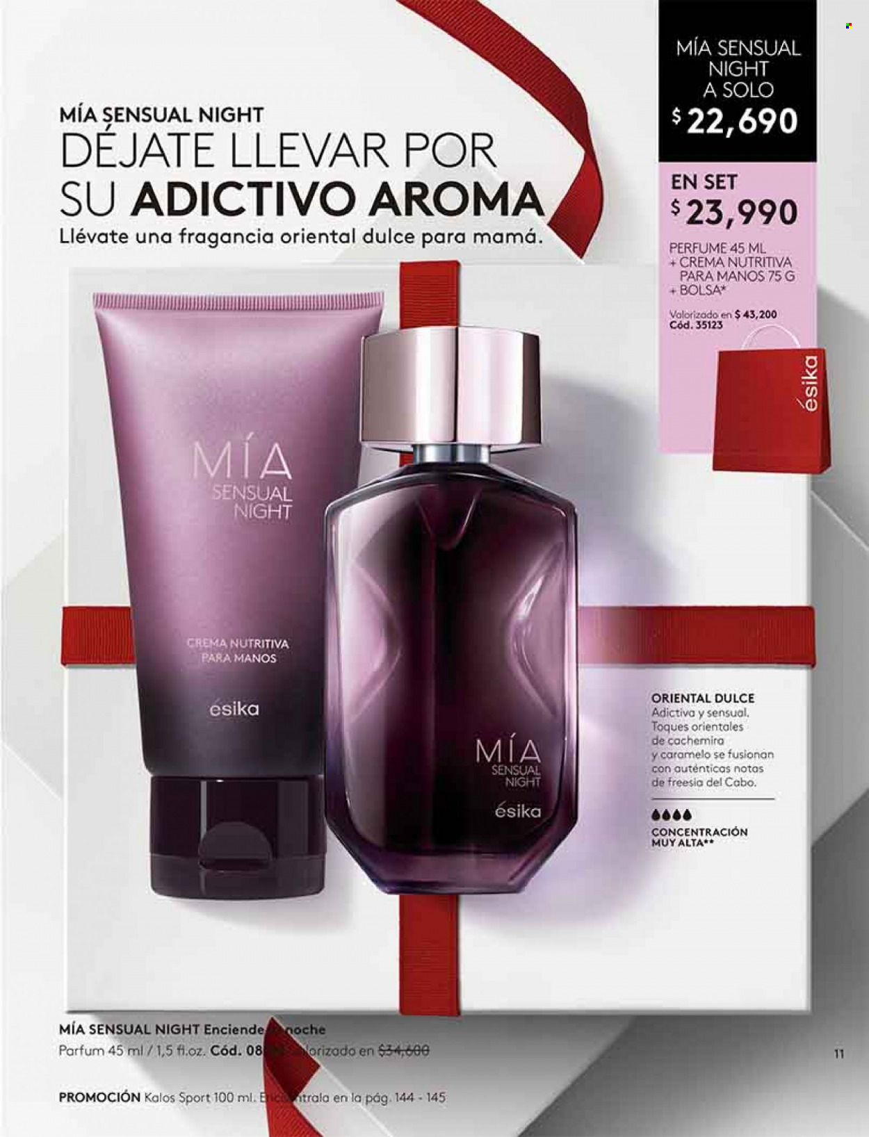 Catálogo Ésika - Ventas - crema, perfume. Página 11.
